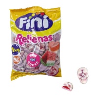 Gefüllte Totenköpfe Gummibonbons - Fini - 1 kg