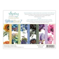 Flora Buch 7 Scrapbooking Papiere Kit - Mintay Papers - 24 Blätter