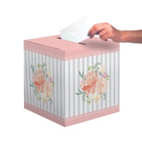 Blumige Baby-Wunschbox von 30,4 x 30,4 x 30,4 cm