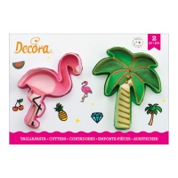 Ausstechformen Flamingo und Palme - Dekorieren - 2 Stück