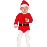 Weihnachtsmannkostüm für Baby mit Gürtel