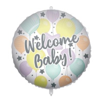 Willkommen Baby Rundballon 46 cm - Procos