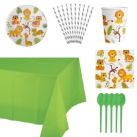 Happy Jungle Party Pack - 8 Personen