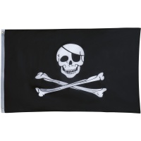 Piraten Totenkopf-Fahne 1,50 x 0,90 m