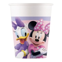 Minnie und Daisy Pink Becher 200 ml - 8 Stück