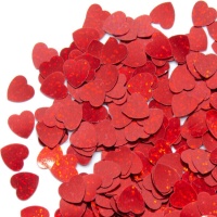 Leuchtend rote Herzen Konfetti 20 gr