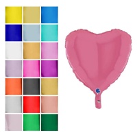 Metallic-Ballon in Herzform 46 cm - Grabo