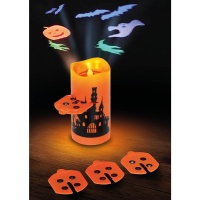 Halloween led Projektor Kerze 16 cm