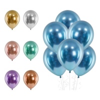 30cm Verchromte Latex-Ballons - PartyDeco - 50 Stk.