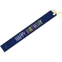 Blaues Happy-Birthday-Band 150 x 10 cm