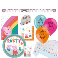 Peppa Pig Party Pack - 8 Personen