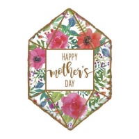 Happy Mother's Day Terrarium Luftballon 48 x 64 cm - Grabo