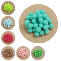 Bunte Pompons 1,5 cm - 40 Stück