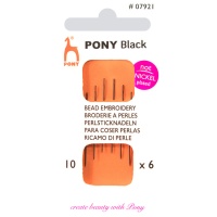 Perlennähnadeln nº 10 - Pony - 6 Stück