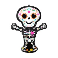 Catrina Skelett Silhouette Ballon 86 x 66 cm - Anagramm