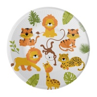 Happy Jungle Teller 23cm - 8 Stk.