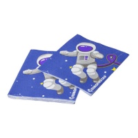 Astronaut Kollektion Servietten 16,5 x 16,5 cm - 12 Stück