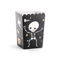 Halloween Popcorn-Boxen 9 x 9 x 13 cm - 6 Stück.