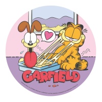 Garfield essbare Waffel 20 cm - Dekora