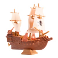 Piratenschiff Tortenaufleger 12 cm - Dekora