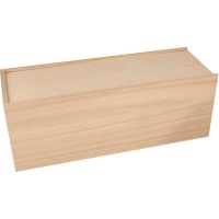 Glatte rechteckige Holzkiste, 33 x 12 x 12 x 12 cm