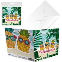 Grußkarte Ananas