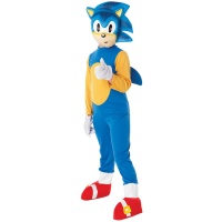 Sonic-Kostüm mit Kindermaske