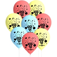 Plim Plim Clown Latex Luftballons - 8 Stk.