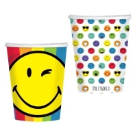 Smiley Becher 250 ml - 8 Stück