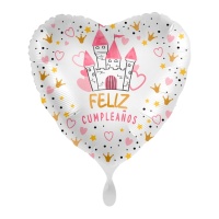 Happy Birthday Ballon Prinzessin 43 cm