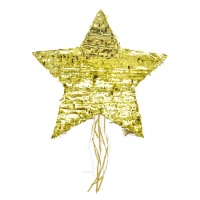 Goldener Stern 3D-Piñata 45,5 x 45,5 x 8,5 cm - Scrapcooking