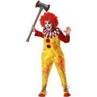 Blutiger Killer Clown Kostüm für Kinder