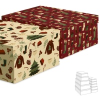 Maroon Weihnachts-Box - 15 Stück