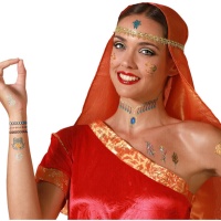 Gemischte Hindu-Tattoos - 1 Blatt