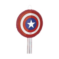 Captain America Schild 3D-Piñata 45,72 x 45,72 cm