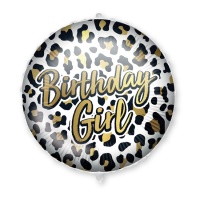 Happy Birthday Leopard runder Ballon 46 cm - Procos