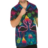 Neon Tropical Hawaii Shirt für Erwachsene