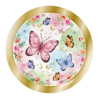 Schmetterling Shimmer Teller 23 cm - 8 Stk.