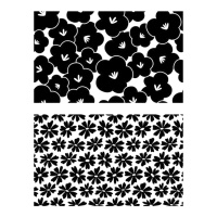 Blumenmuster Acrylstempel - Artemio