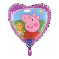 Peppa Pig Herz Luftballon 46 cm - Grabo