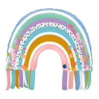 Regenbogen-Silhouetten-Globus mit Meerestieren 63 cm - Grabo