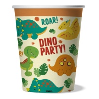 Dino Party Becher 250 ml - 8 Stk.