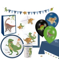 Prähistorische Dinosaurier Party Pack - 8 Personen