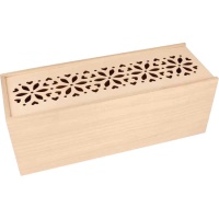 Rechteckige Holzkiste Blumen 33 x 12 x 12 x 12 cm