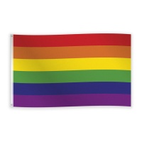 Regenbogenfarbene Flagge 90 x 150 cm