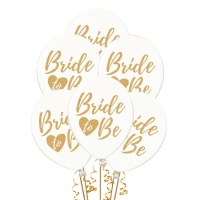 Bride to Be Gold Latex Ballons 30 cm - PartyDeco - 50 Stück