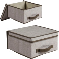 30 x 28 x 15 cm niedrige Box mit aufklappbarem Deckel