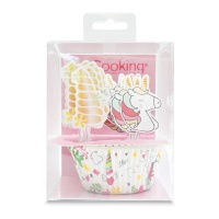 Einhorn-Cupcake-Kit mit Kapseln und Picks - Scrapcooking - 24 Stück