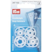 2,1 cm Kunststoff-Druckknöpfe - Prym - 3 Stück.