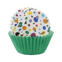 3,1 cm farbig sortierte Mini-Cupcake-Förmchen - Wilton - 100 Stück